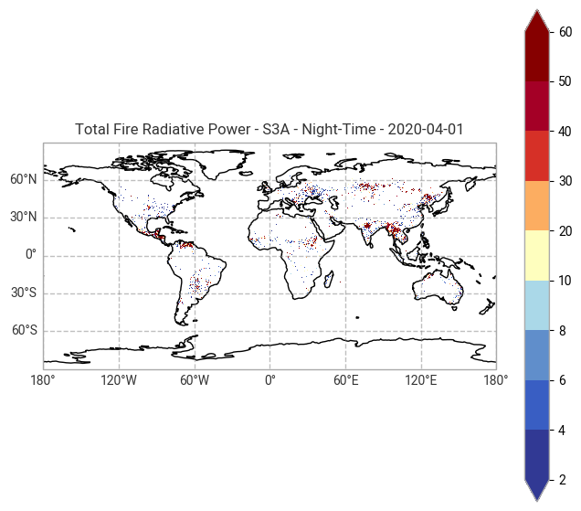 Exploring Fire - Active Fire & Fire Radiative Power products available ...