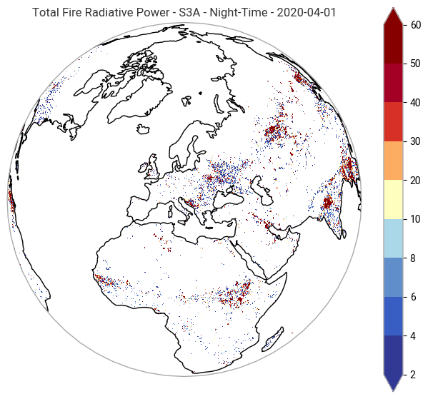 Exploring Fire - Active Fire & Fire Radiative Power products available ...